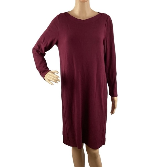 J. Jill Wearever Collection Knit Long Sleeve Dress Size M Petite - Picture 1 of 7